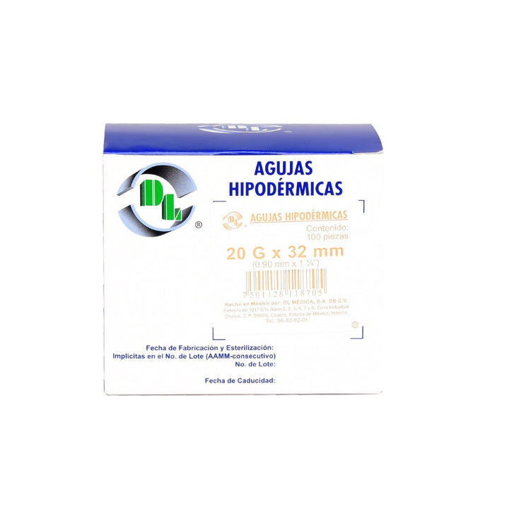 AGUJA HIPODÉRMICA 20G X 32 MM DL