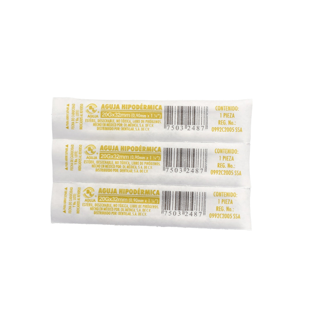 AGUJA HIPODÉRMICA 20G X 32 MM DL