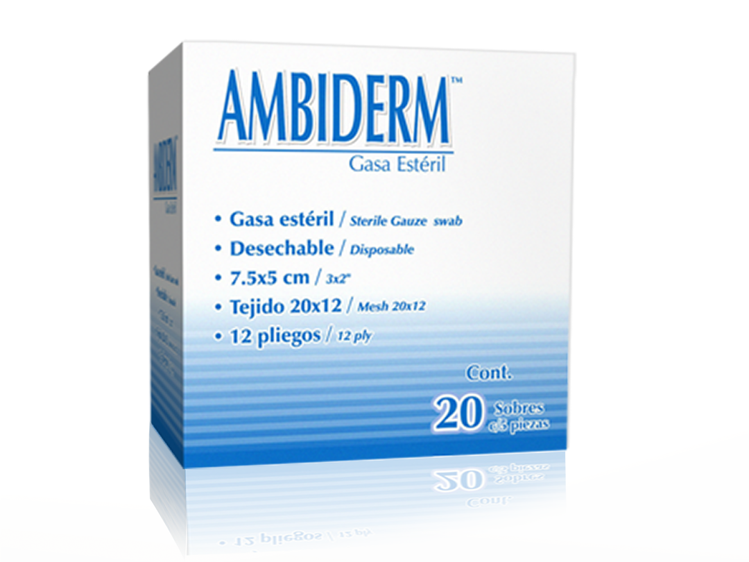 GASA 7.5 X 5 AMBIDERM ESTERIL TEJIDA