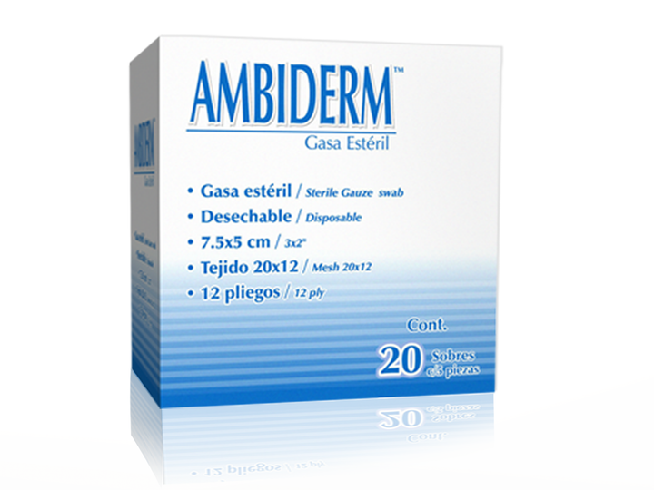 GASA 7.5 X 5 AMBIDERM ESTERIL TEJIDA