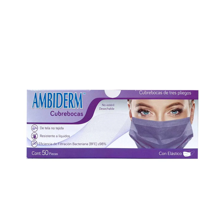 CUBREBOCAS  VIOLETA AMBIDERM