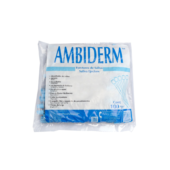 060.910.0011 EYECTORES DE SALIVA AMBIDERM 100 PZAS