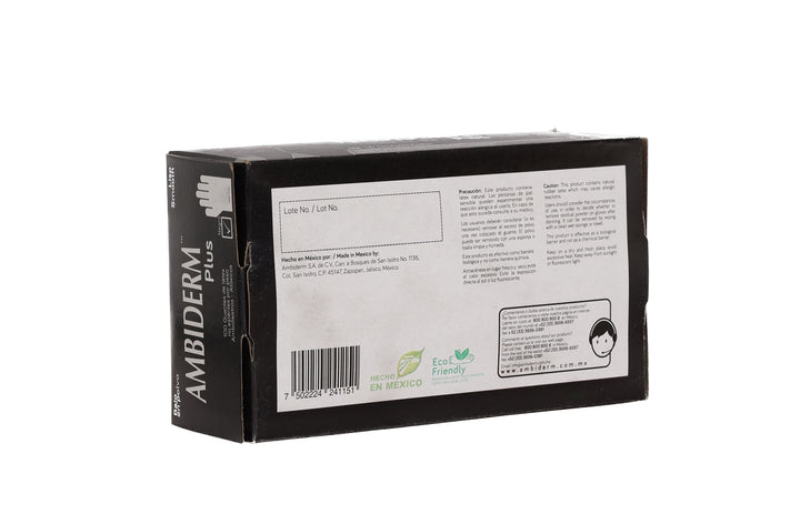GUANTE DE LATEX PLUS NEGRO M AMBIDERM