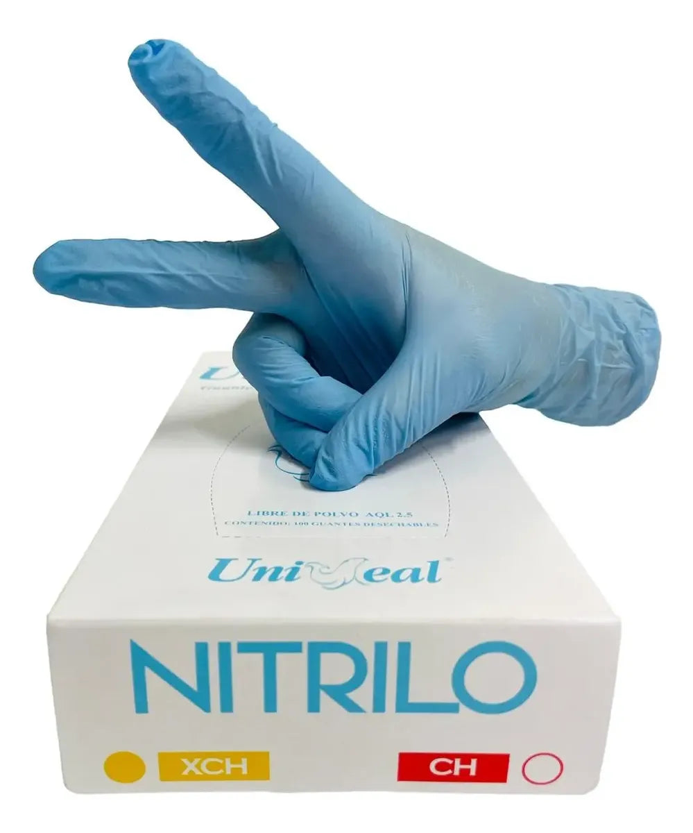GUANTE DE NITRILO AZUL CIELO XS UNISEAL