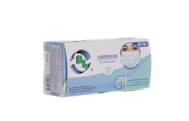 CUBREBOCAS TRICAPA AZUL DL