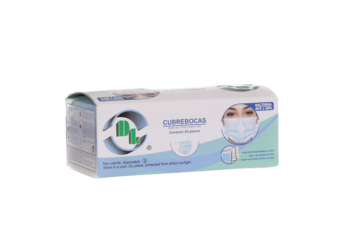 CUBREBOCAS TRICAPA AZUL DL