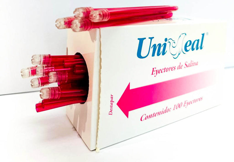 060.910.0011 EYECTORES DE SALIVA UNISEAL ROSA