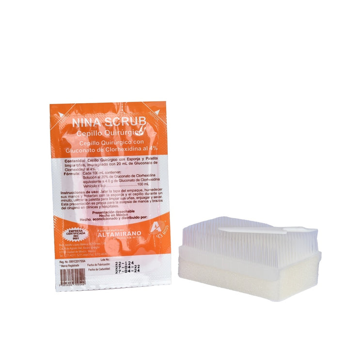 CEPILLO QUIRURGICO 20GR NINA SCRUB ALTAMIRANO