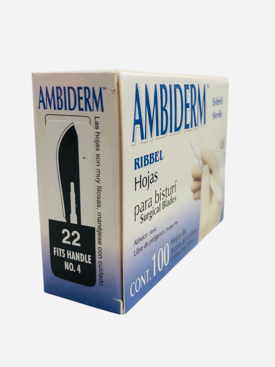 HOJA DE BISTURÍ AMBIDERM ACERO AL CARBON 22