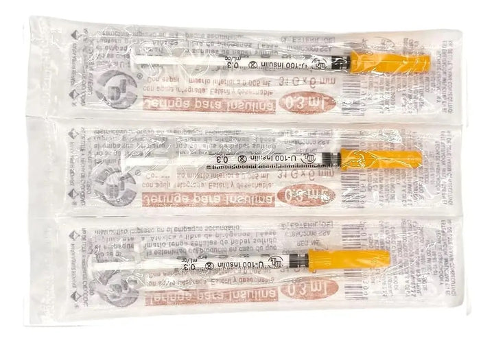 JERINGA HIPODÉRMICA 0.3 ML CON AGUJA 31x06 DL (Caja con 100)