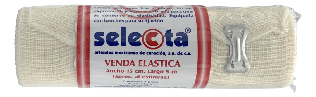 PACK 24-VENDA ELÁSTICA 15 CM X 5 MTS SELECTA