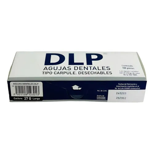 DL AGUJA DENTAL DESECHABLE, CAL. 27 LARGA.