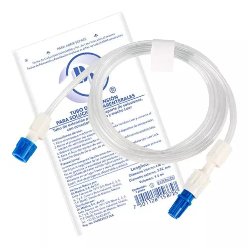 TUBO EXTENSION P/SOL. PARENTERALES 80 CM X 1.60 MM DL