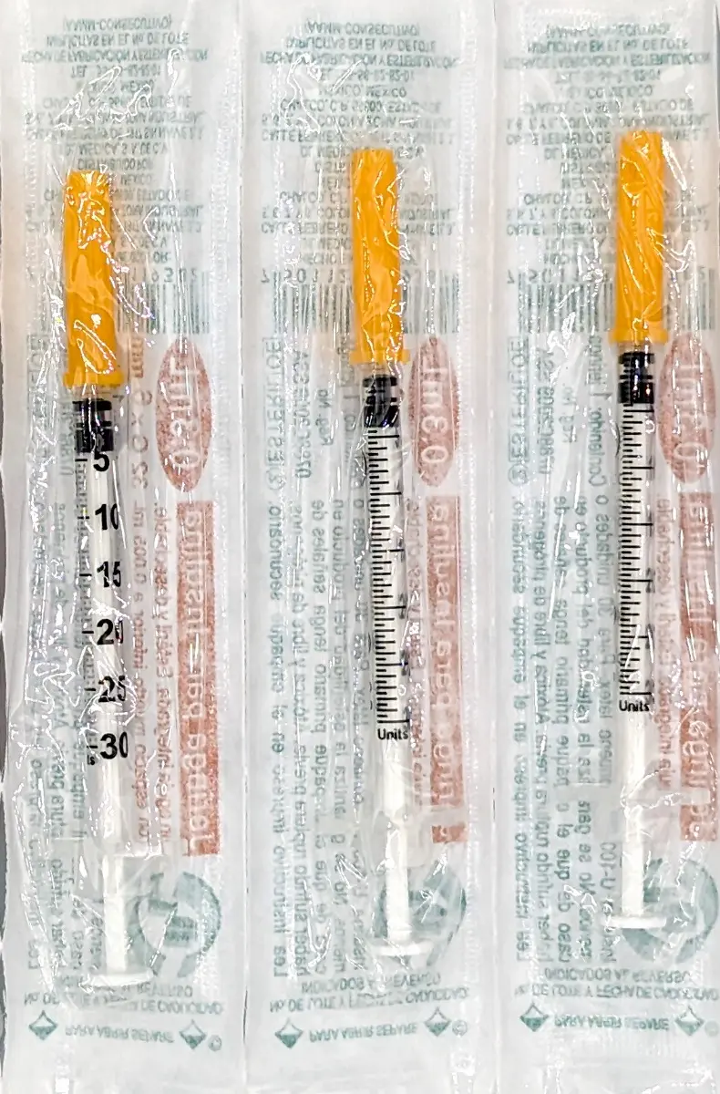 JERINGA HIPODÉRMICA 0.3 ML CON AGUJA 32x06 DL