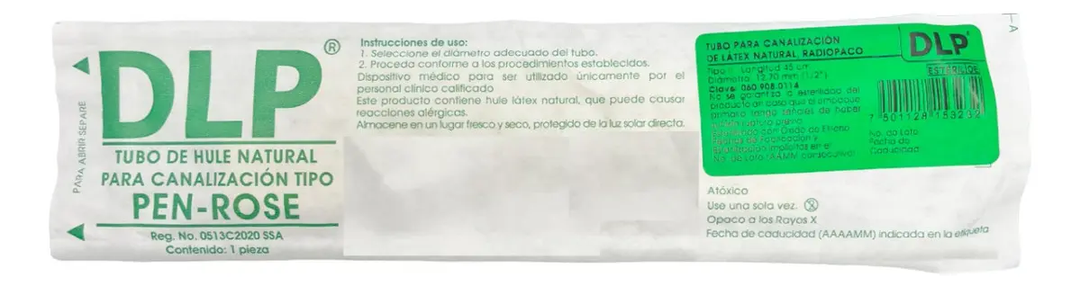 TUBO P/CANALIZACIÓN LÁTEX 45 CM X 12.7 MM 1/2" DL