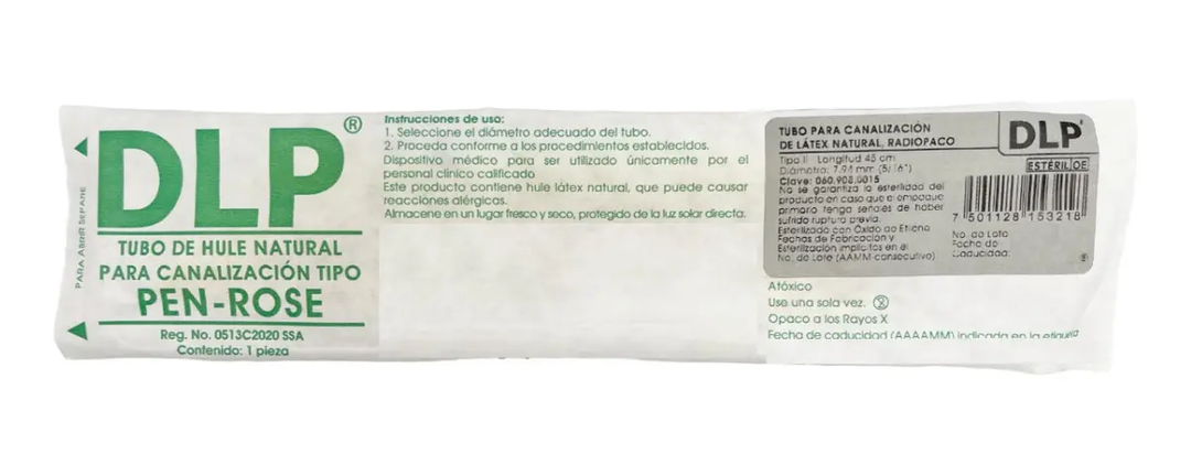 TUBO P/CANALIZACIÓN LÁTEX 45 CM X 7.94 MM 5/16" DL