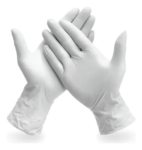 GUANTE DE LATEX L/ POLVO BLANCO M PROSAFE