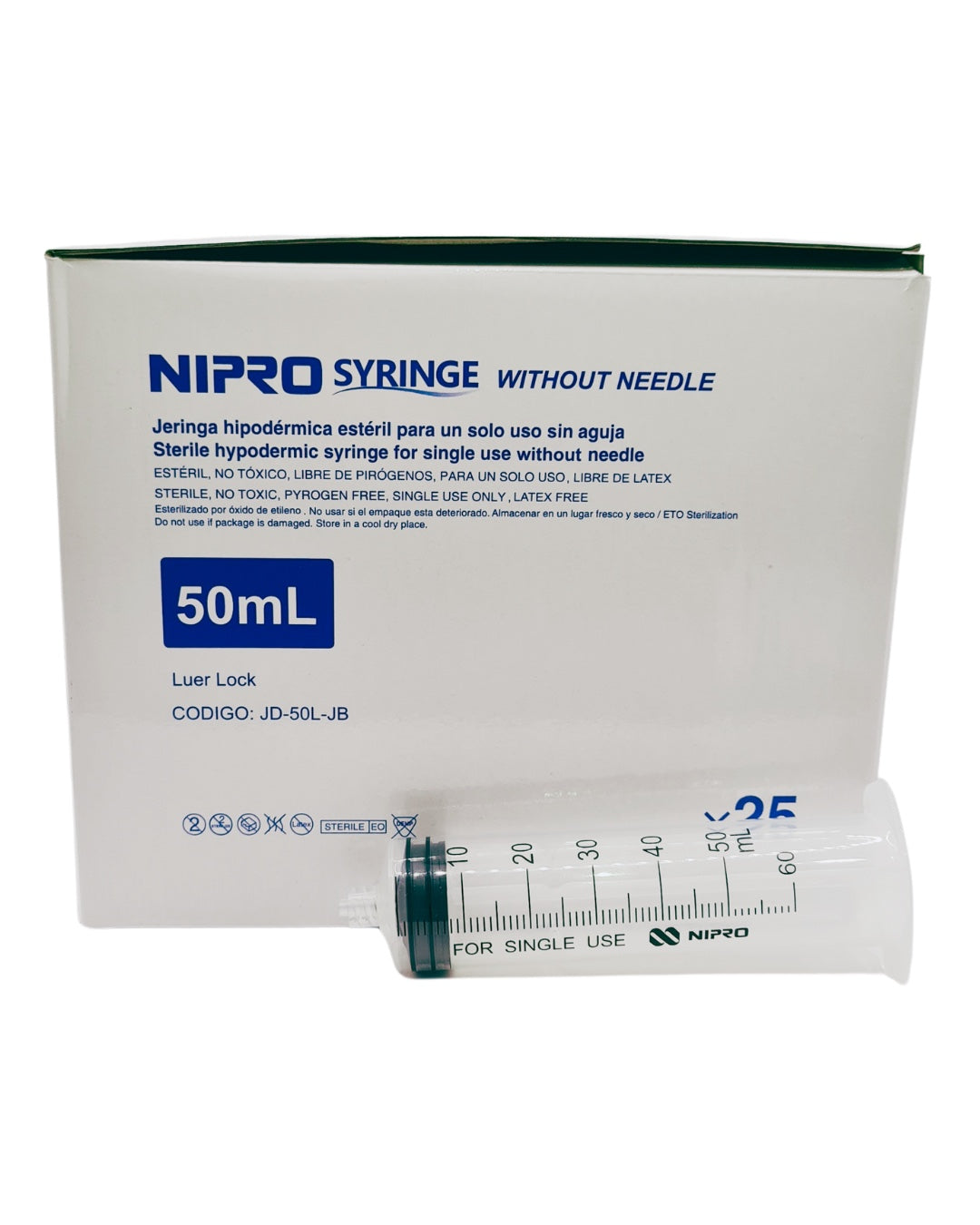 JERINGA 50 ML SIN AGUJA NIPRO