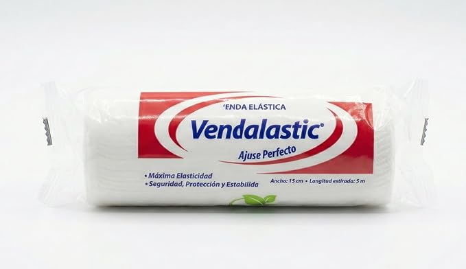 VENDA ELÁSTICA 15 CM X 5 MTS 12PZ VENDALASTIC