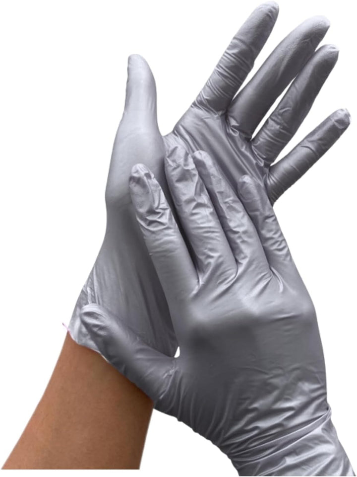 GUANTE DE NITRILO PLATA METALICO G UNISEAL