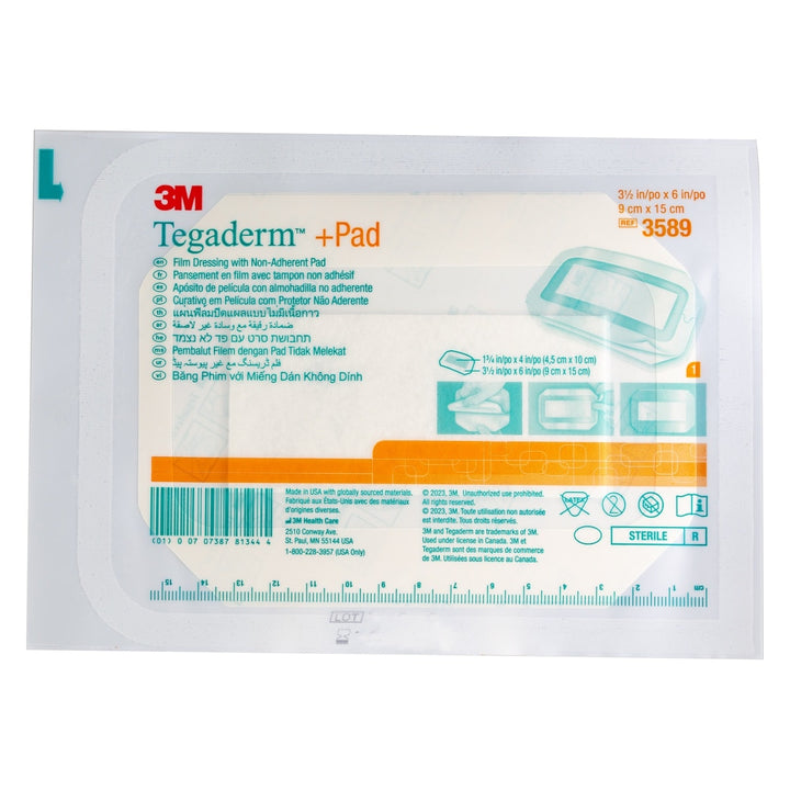 PACK 10-TEGADERM + PAD 9 X 15 CM  3M