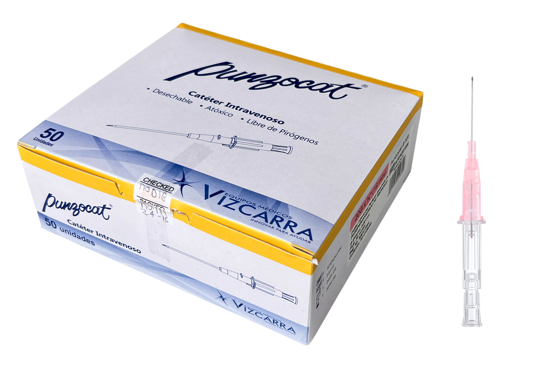 CATÉTER INTRAVENOSO NO RADIOPACO, CAL. 20G X 19MM. ESTÉRIL