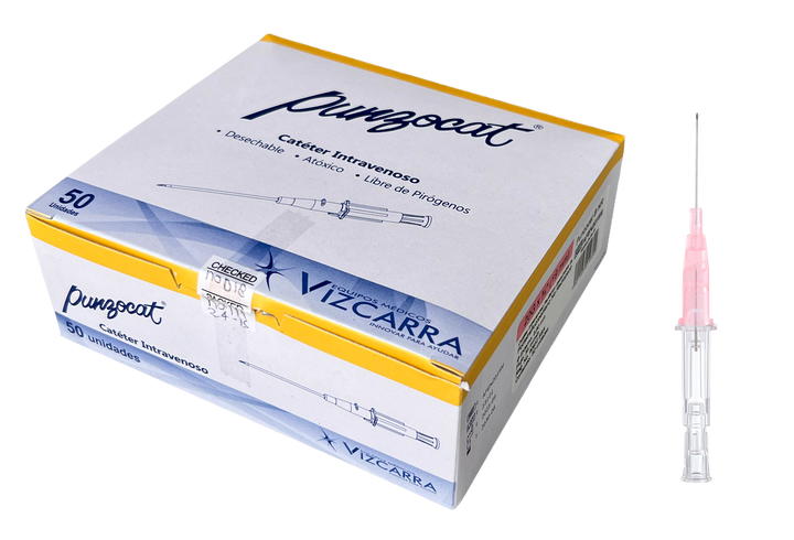 CATÉTER INTRAVENOSO NO RADIOPACO, CAL. 20G X 19MM. ESTÉRIL