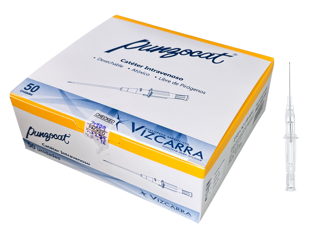CATÉTER INTRAVENOSO NO RADIOPACO, CAL. 21G X 19MM. ESTÉRIL