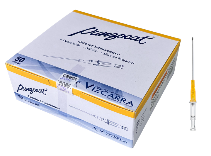 CATÉTER INTRAVENOSO RADIOPACO, CAL. 14G X 45MM. ESTÉRIL