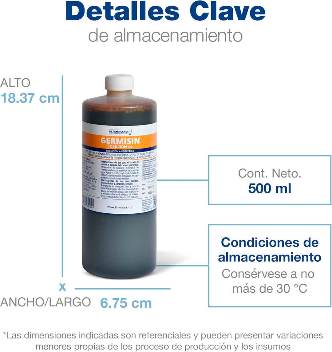 GERMISIN SOLUCION 500 MLTS ALTAMIRANO